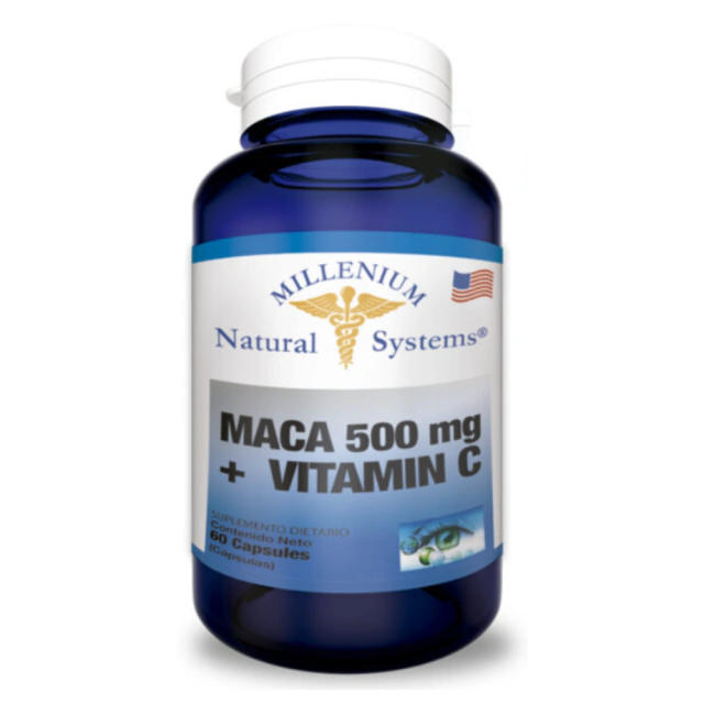 Maca 500 mg + Vitamin C x 60 Cápsulas
